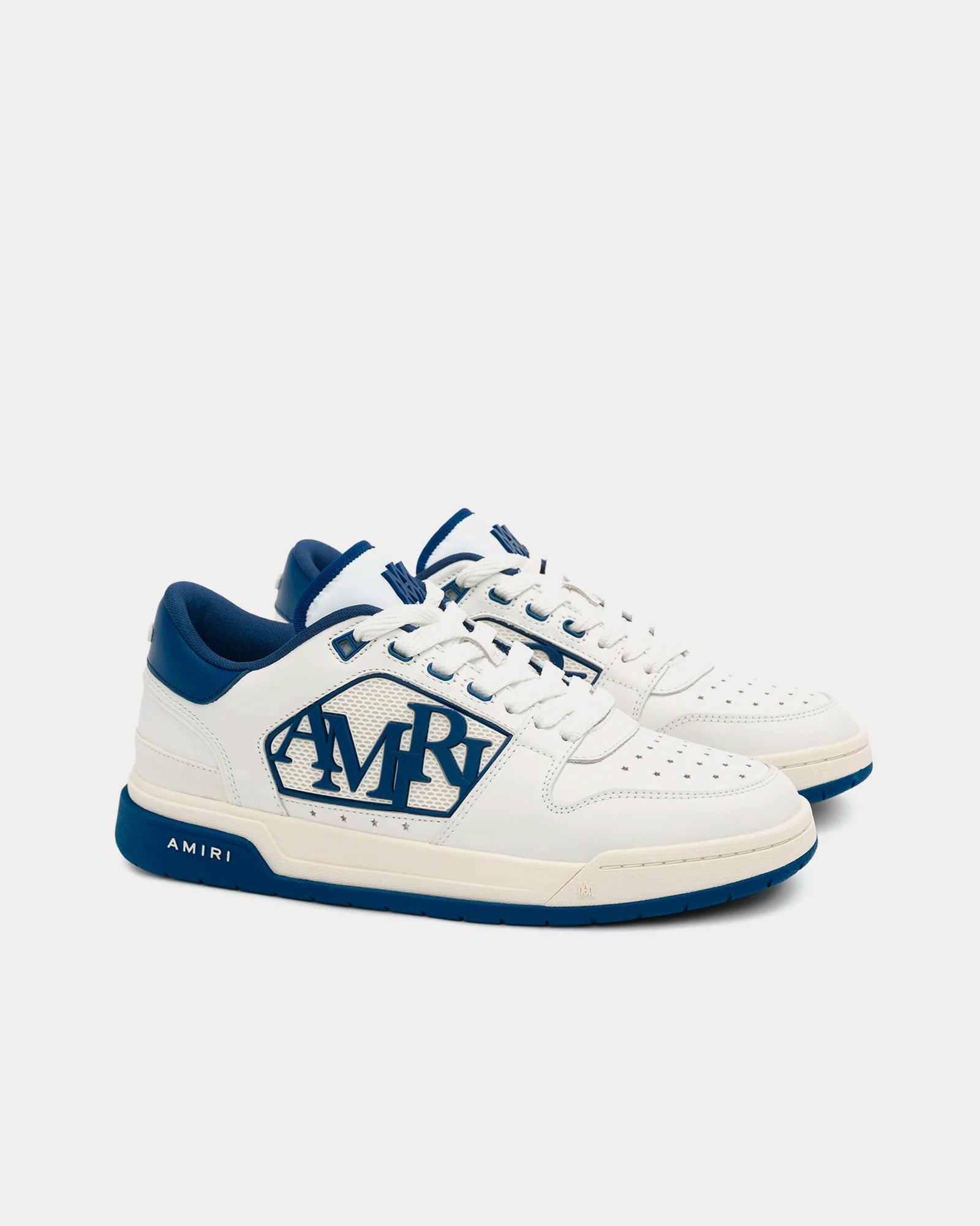 AMIRI - Classic White / Navy Low Top Sneakers