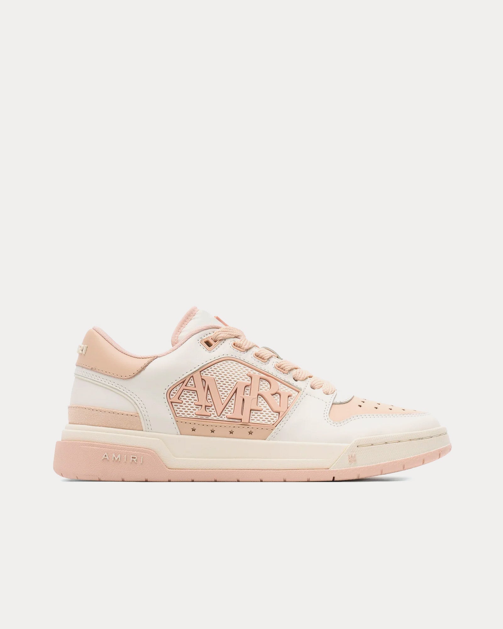 AMIRI - Classic White / Pink Low Top Sneakers