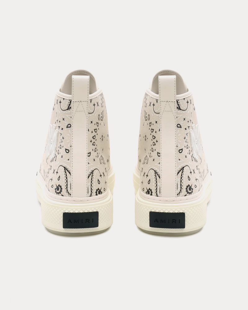 AMIRI Court Bandana Alabaster High Top Sneakers - 3
