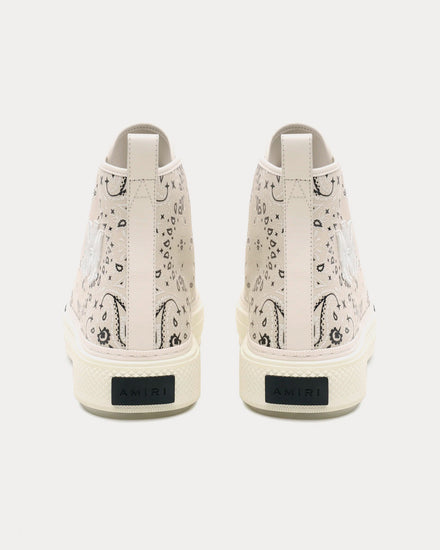 AMIRI Court Bandana Alabaster High Top Sneakers - 3