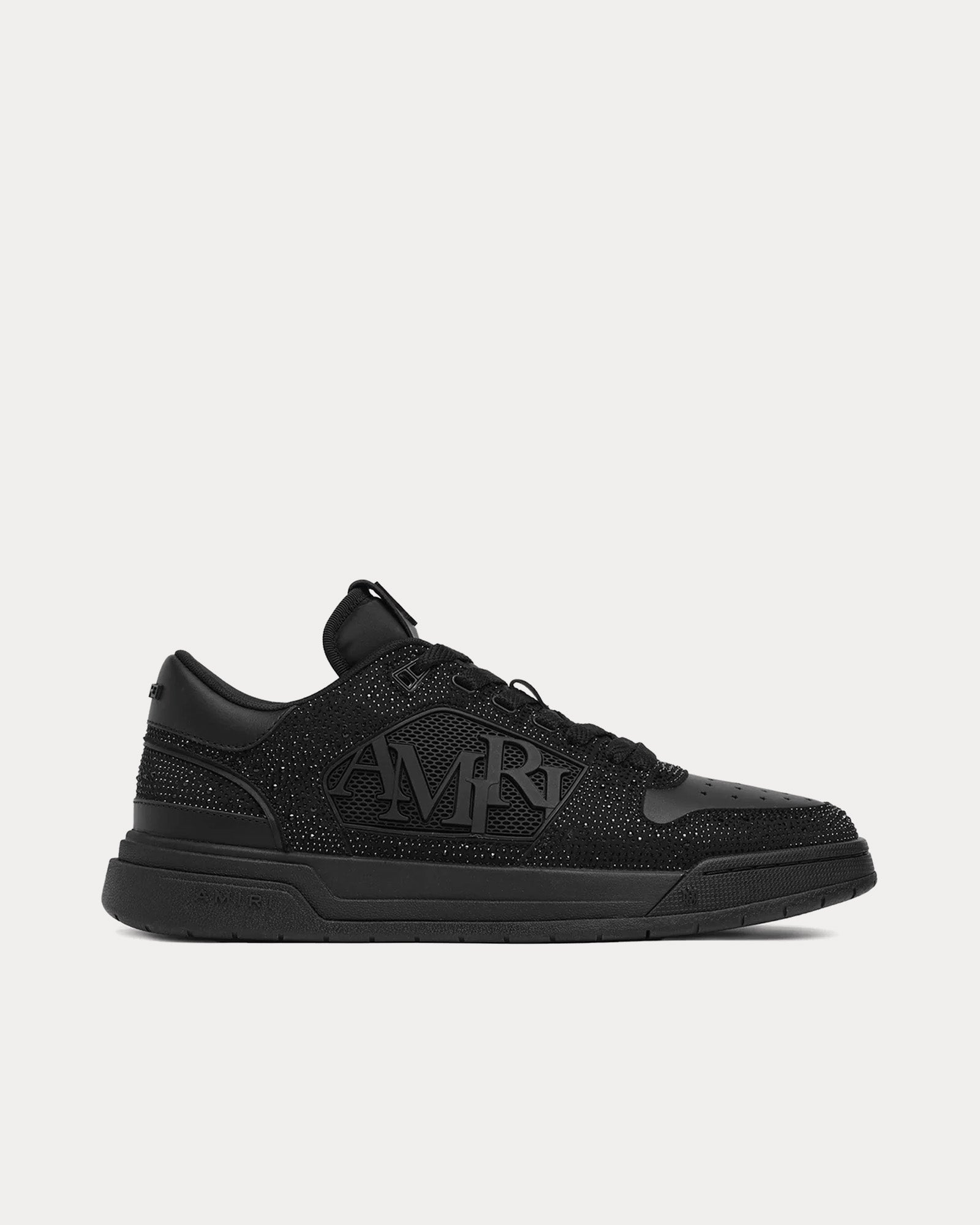 AMIRI Men's Crystal Classic Black Low Top Sneakers