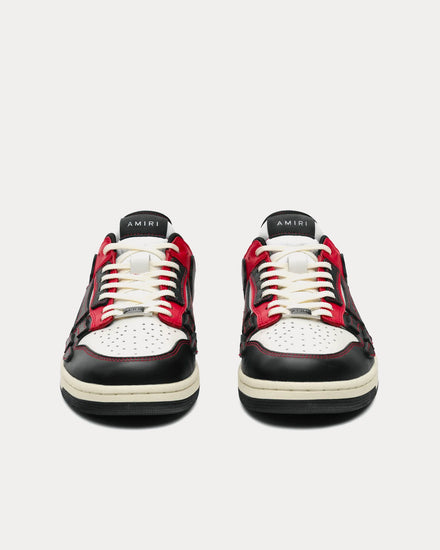AMIRI Skel-Top Leather Black / Red Low Top Sneakers - 2