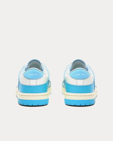 AMIRI Skel-Top Leather Blue Low Top Sneakers - 3
