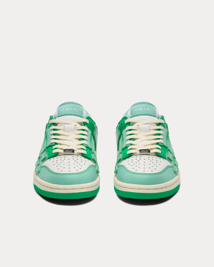 AMIRI Skel-Top Leather Green Low Top Sneakers - 2