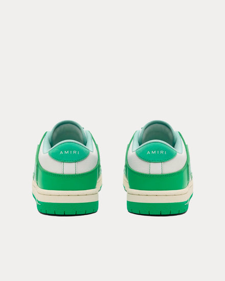 AMIRI Skel-Top Leather Green Low Top Sneakers - 3