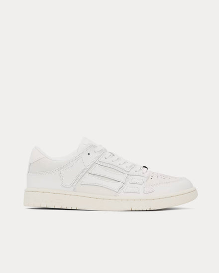 AMIRI Skel-Top Leather White / White Low Top Sneakers - 1