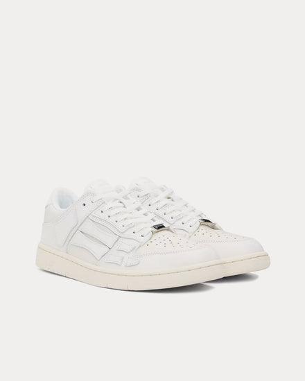 AMIRI Skel-Top Leather White / White Low Top Sneakers - 2