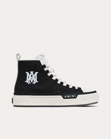 AMIRI MA Court Hi Black / White High Top Sneakers
