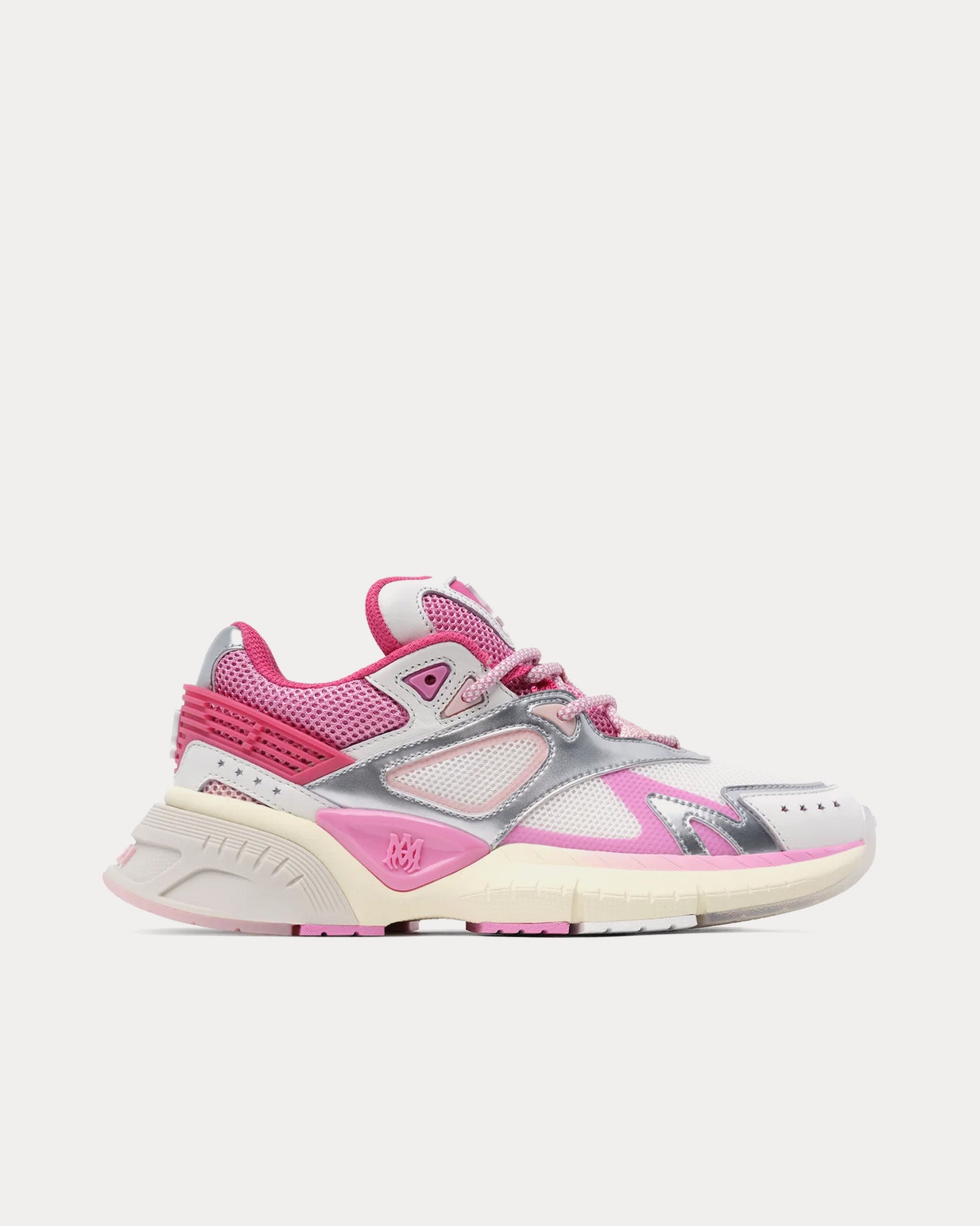 AMIRI Women's MA Runner Fuchsia Pink / White / Silver Low
