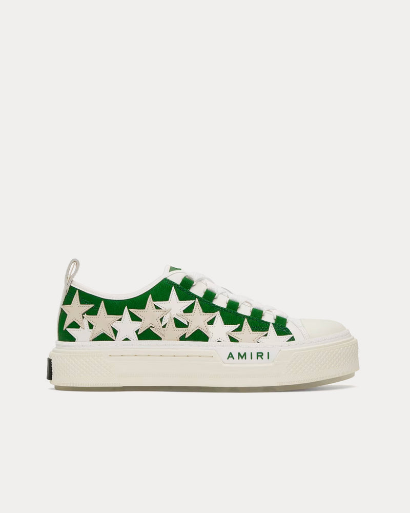 AMIRI Stars Court Green Low Top Sneakers - 1