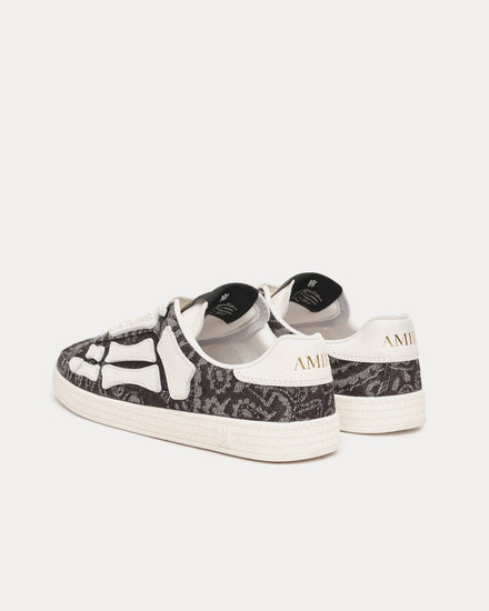 AMIRI Pacific Bones in Bandana Denim Black Low Top Sneakers - 4