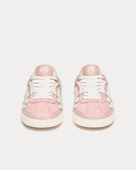 AMIRI Pacific Bones in Bandana Denim Evening Sand Low Top Sneakers - 3