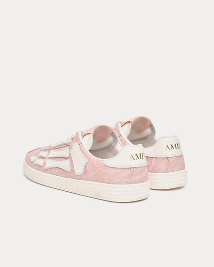 AMIRI Pacific Bones in Bandana Denim Evening Sand Low Top Sneakers - 4