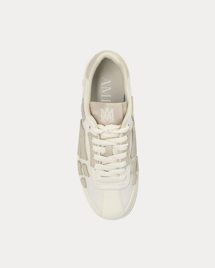 AMIRI Men's Pacific Bones White / Taupe Low Top Sneakers