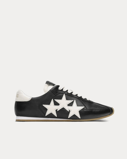AMIRI Pacific Flat Leather Black / White Low Top Sneakers - 1