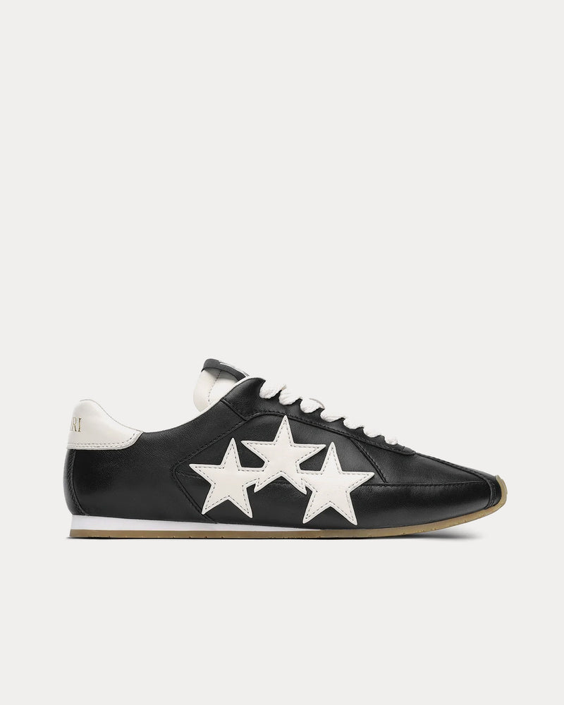 AMIRI Pacific Flat Leather Black / White Low Top Sneakers - 1