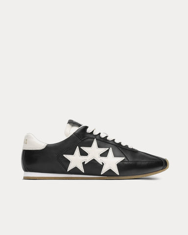 AMIRI Pacific Flat Leather Black / White Low Top Sneakers