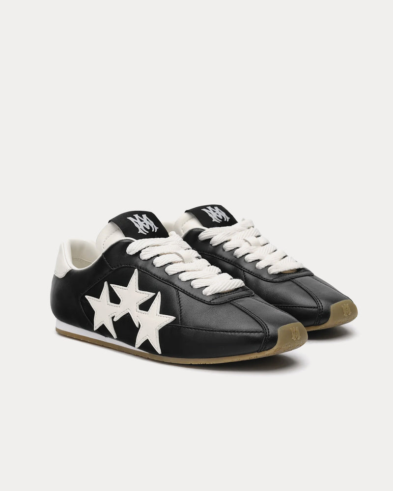 AMIRI Pacific Flat Leather Black / White Low Top Sneakers - 2
