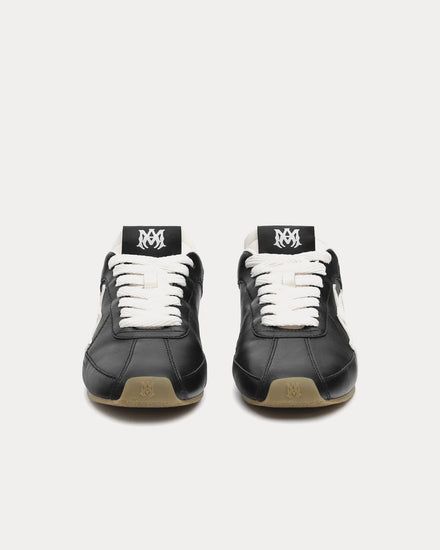 AMIRI Pacific Flat Leather Black / White Low Top Sneakers - 3