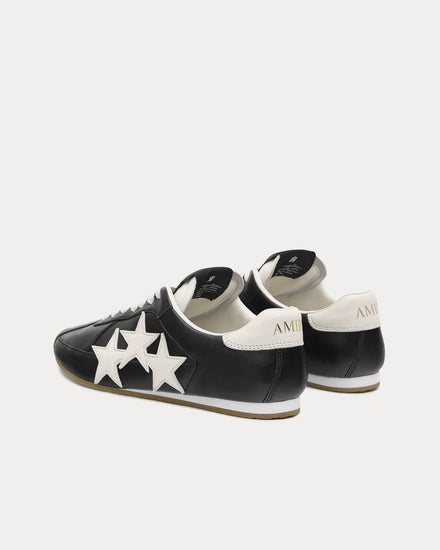 AMIRI Pacific Flat Leather Black / White Low Top Sneakers - 4