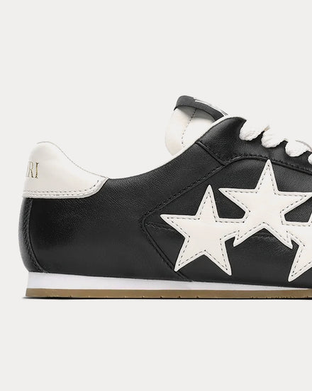 AMIRI Pacific Flat Leather Black / White Low Top Sneakers - 5