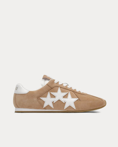 AMIRI Pacific Flat Suede Camel Low Top Sneakers