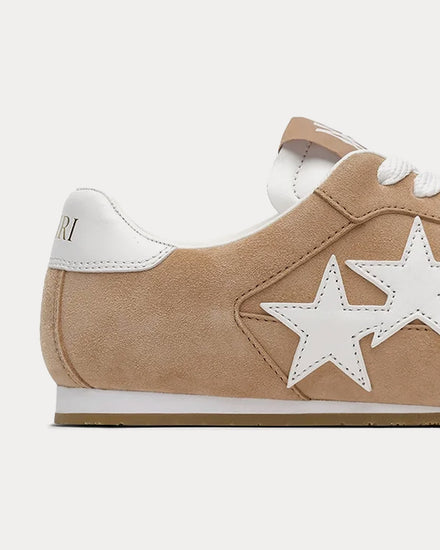 AMIRI Pacific Flat Suede Camel Low Top Sneakers - 5