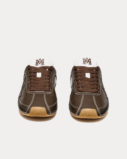 AMIRI Pacific Flat Leather Dark Brown Low Top Sneakers - 3