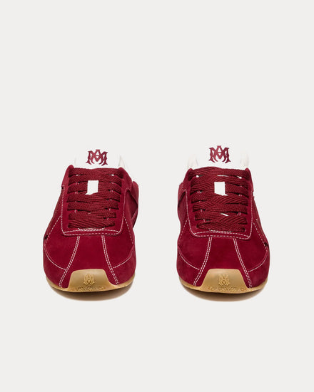 AMIRI Pacific Flat Suede Wine Low Top Sneakers - 3