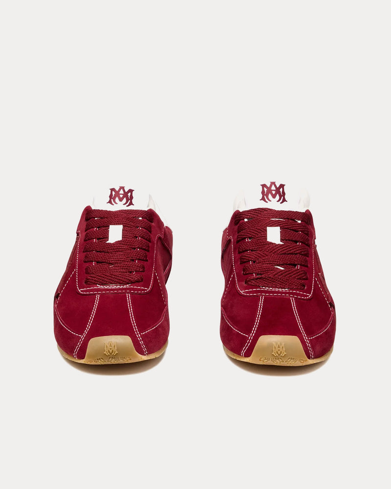 AMIRI Pacific Flat Suede Wine Low Top Sneakers - 3
