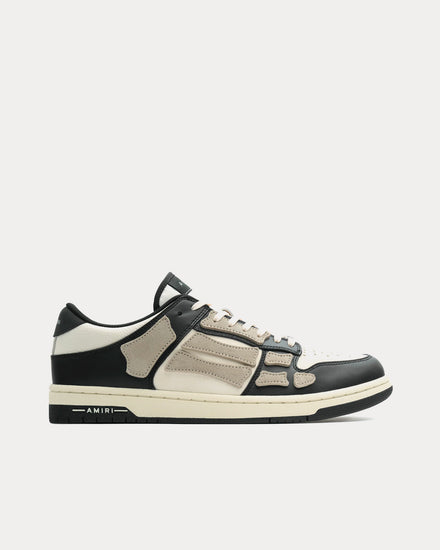 AMIRI Skel-Top Black / Alabaster Low Top Sneakers - 1