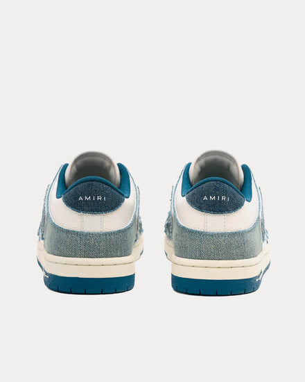 AMIRI Skel-Top Slate Blue Low Top Sneakers - 3