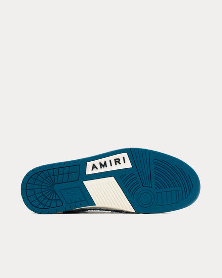 AMIRI Skel-Top Slate Blue Low Top Sneakers - 4