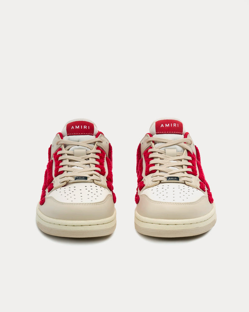 AMIRI Skel-Top Red / Alabaster Low Top Sneakers - 2