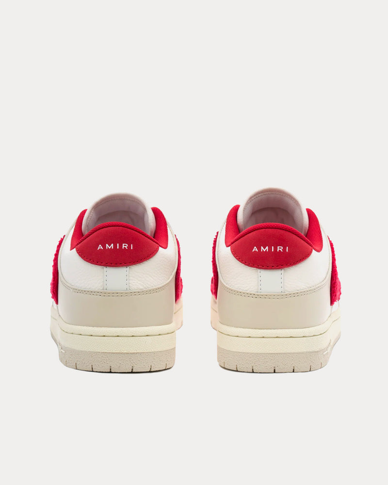 AMIRI Skel-Top Red / Alabaster Low Top Sneakers - 3