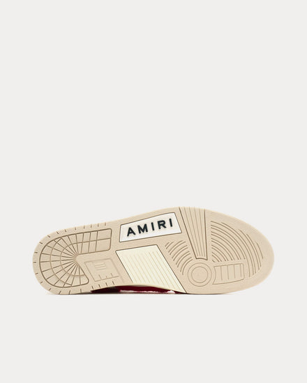 AMIRI Skel-Top Red / Alabaster Low Top Sneakers - 4