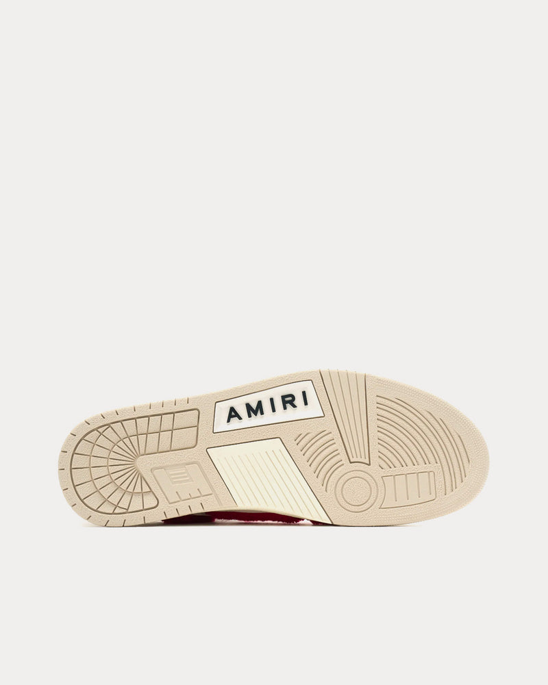 AMIRI Skel-Top Red / Alabaster Low Top Sneakers - 4