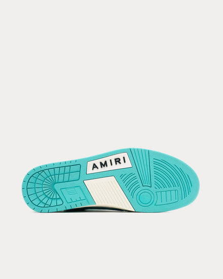 AMIRI Skel-Top Aqua Blue Low Top Sneakers - 4