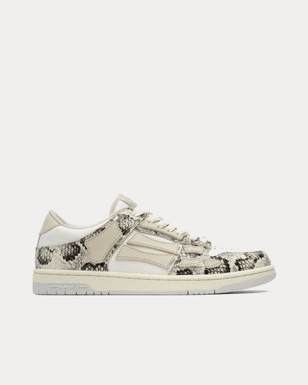 AMIRI Women's Snake Skel-Top Alabaster Low Top Sneakers