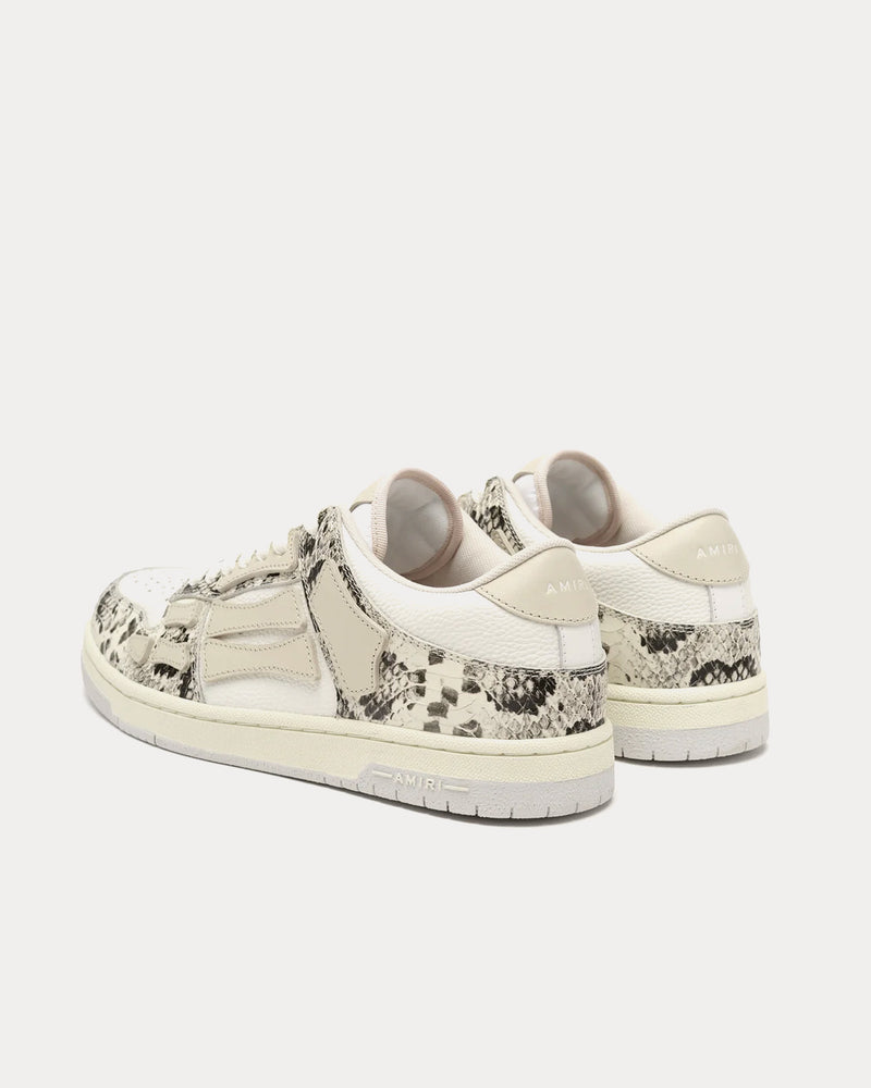 AMIRI Women's Snake Skel-Top Alabaster Low Top Sneakers