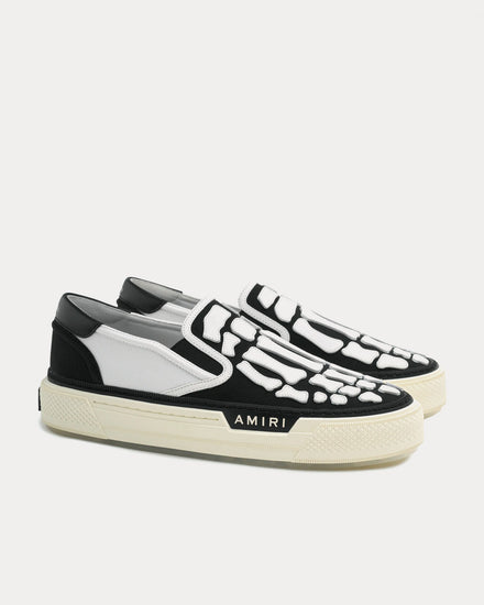 AMIRI Court White / Black Slip On Sneakers - 2
