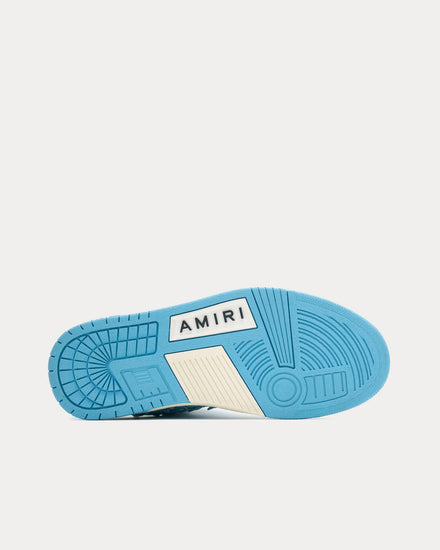 AMIRI Women's Stars Leather Blue / White Low Top Sneakers