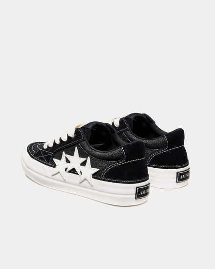 AMIRI Sunset Skate Suede with Glitter Black / White Low Top Sneakers - 4
