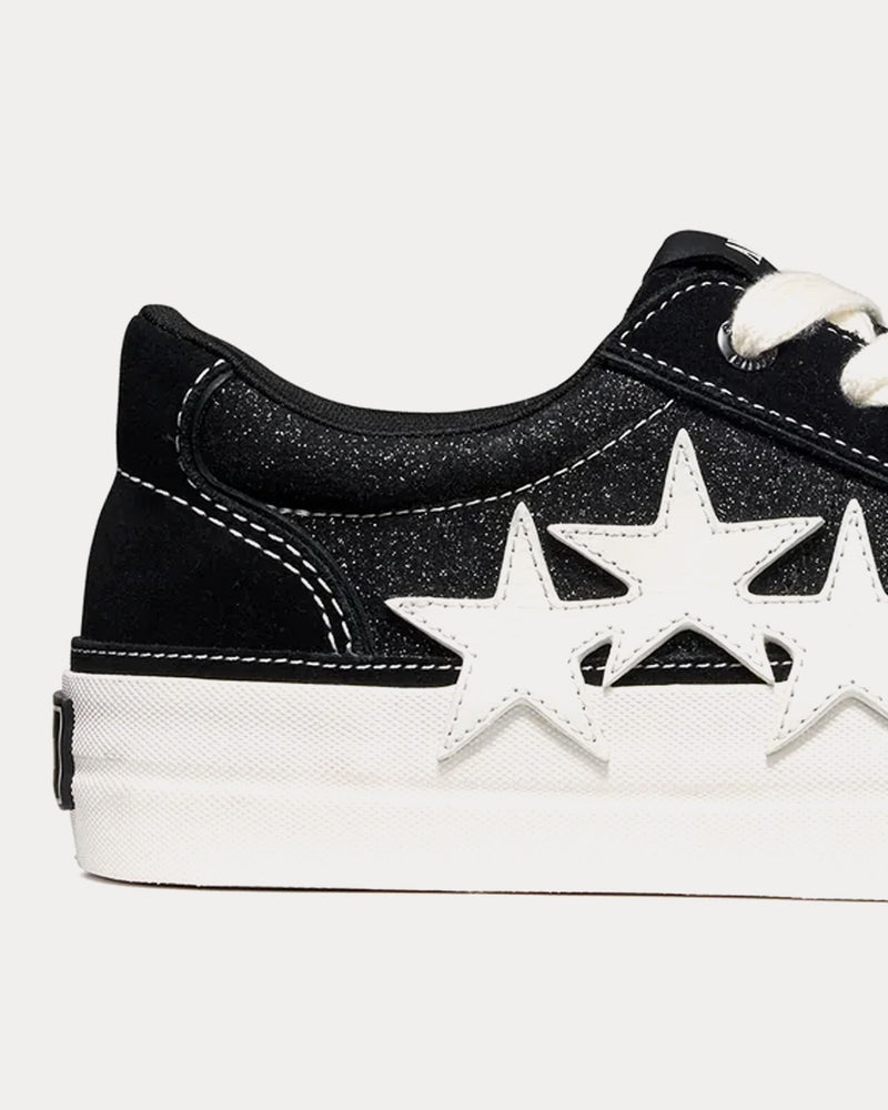 AMIRI Sunset Skate Suede with Glitter Black / White Low Top Sneakers - 5