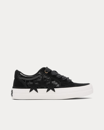 AMIRI Sunset Skate Croc Debossed Black Low Top Sneakers - 1