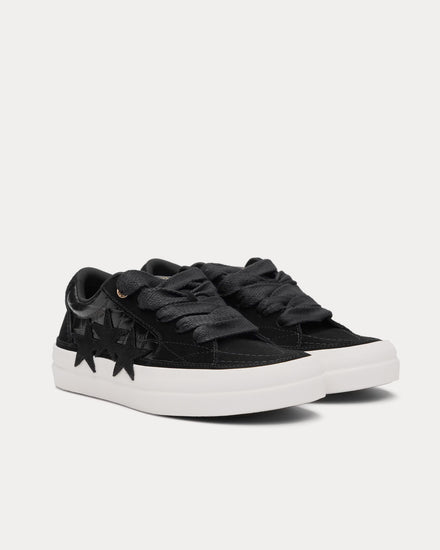 AMIRI Sunset Skate Croc Debossed Black Low Top Sneakers - 2