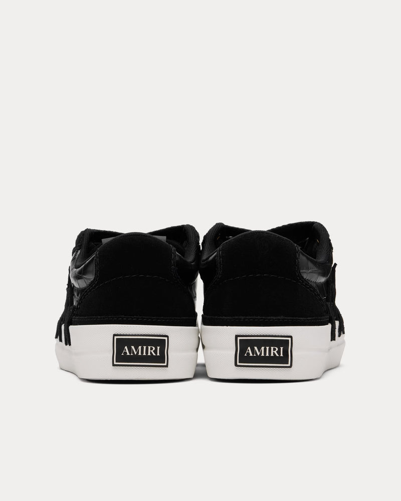 AMIRI Sunset Skate Croc Debossed Black Low Top Sneakers - 3