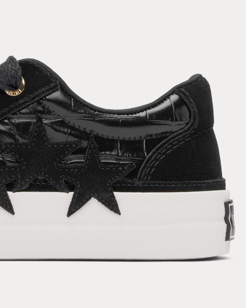 AMIRI Sunset Skate Croc Debossed Black Low Top Sneakers - 4