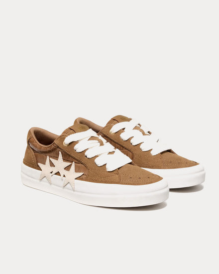 AMIRI Sunset Skate Croc Debossed Dark Brown Low Top Sneakers - 2