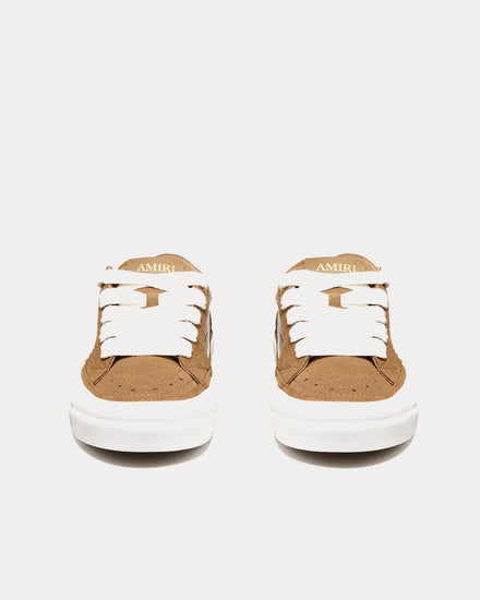 AMIRI Sunset Skate Croc Debossed Dark Brown Low Top Sneakers - 3